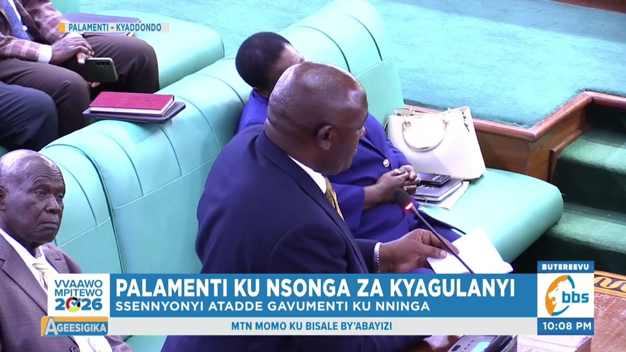 Palamenti Eyogedde ku bya Kyagulanyi, Ssenyonyi Atadde Gavumenti ku Nninga Gen. Muhoozi Nayanukula
