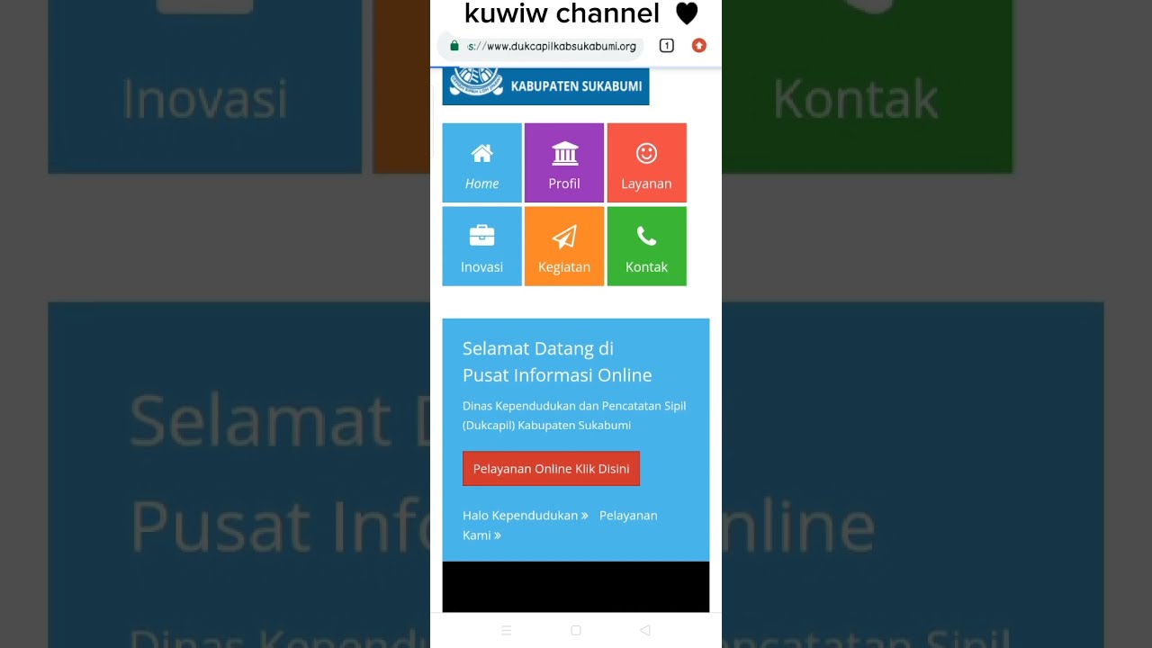 Bikin KK secara Online di Simpelinkami, Dukcapil Kab. Sukabumi 👍