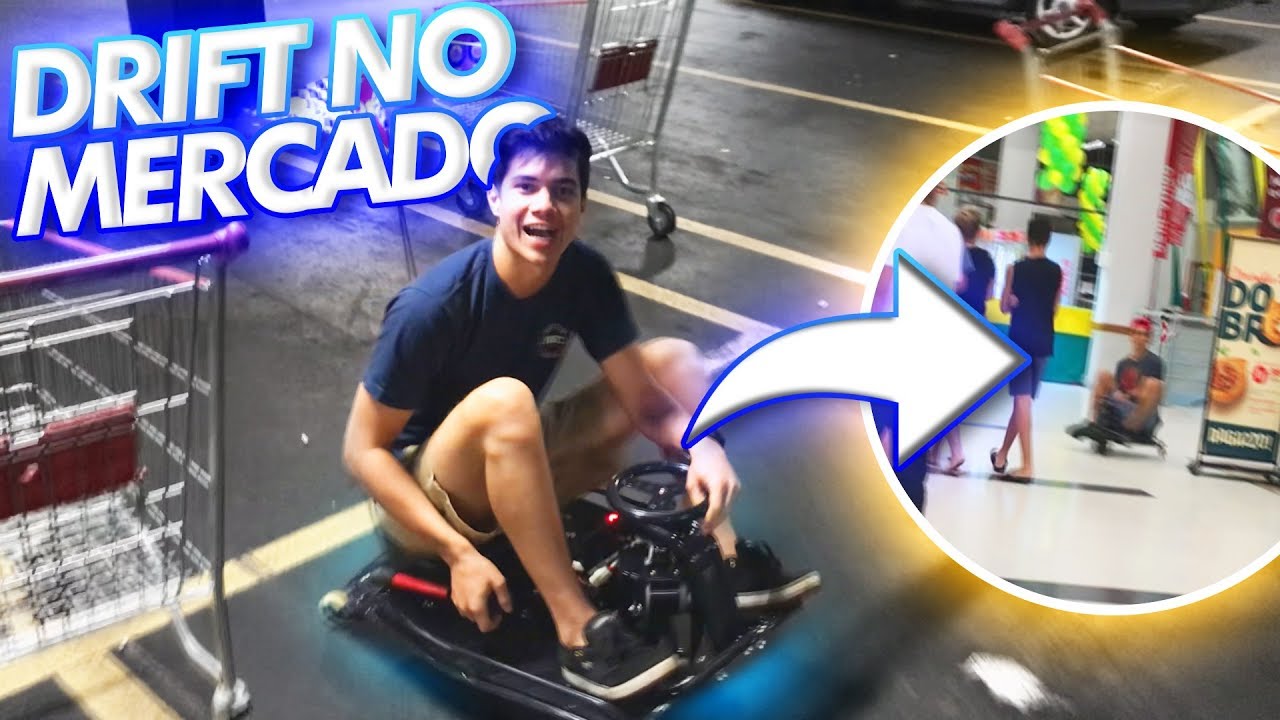 INVADIMOS O MERCADO FAZENDO DRIFT DE CRAZY KART!