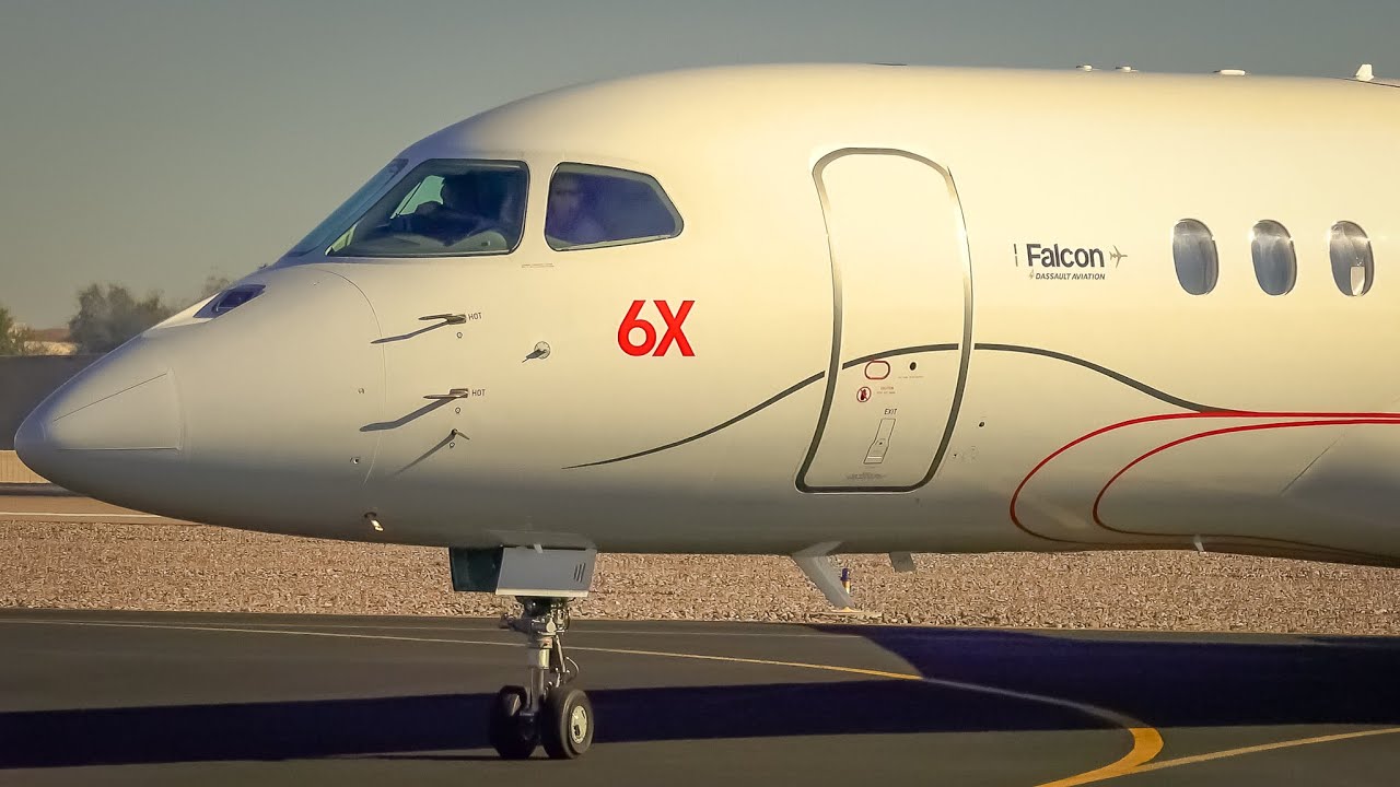Private Jet Plane Spotting at Scottsdale Airport KSDL (Falcon 6X!)