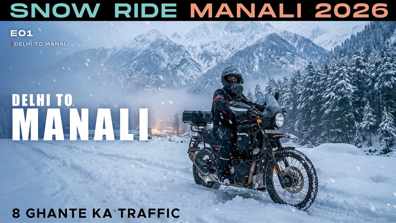 Heavy Rain, Black ICE & 8 Hrs Traffic - BIGGEST MISTAKE❄️ | Snow Manali E01