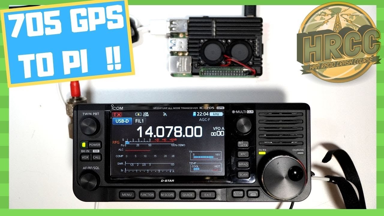 Настройка ICOM IC 705 Raspberry Pi с GPS