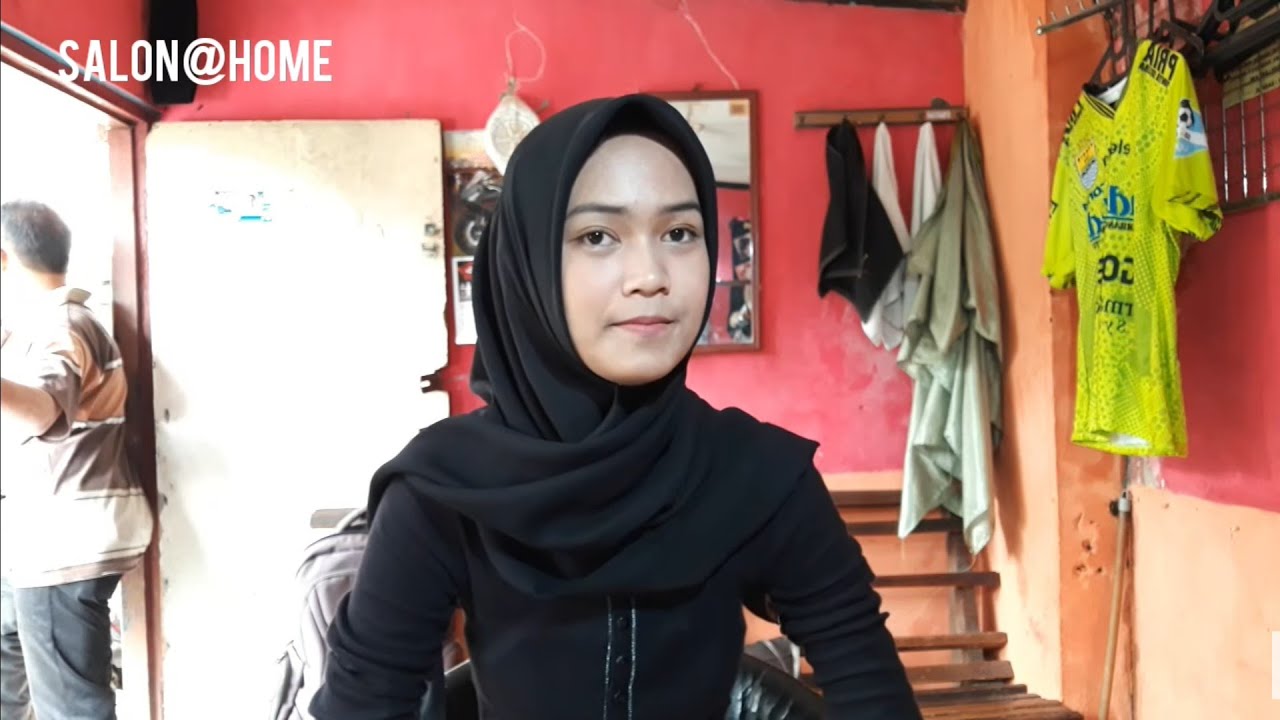 Indah Buka Hijab Sebelum Potong Pixie Bob ( Long to Pixie Haircut) | BEFORE HAIRCUT