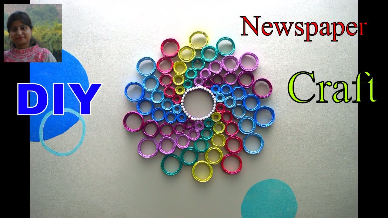 Latest Wall Decoration Idea || Newspaper Wall Hanging For Home Decor | Best Out Of Waste Newspaper