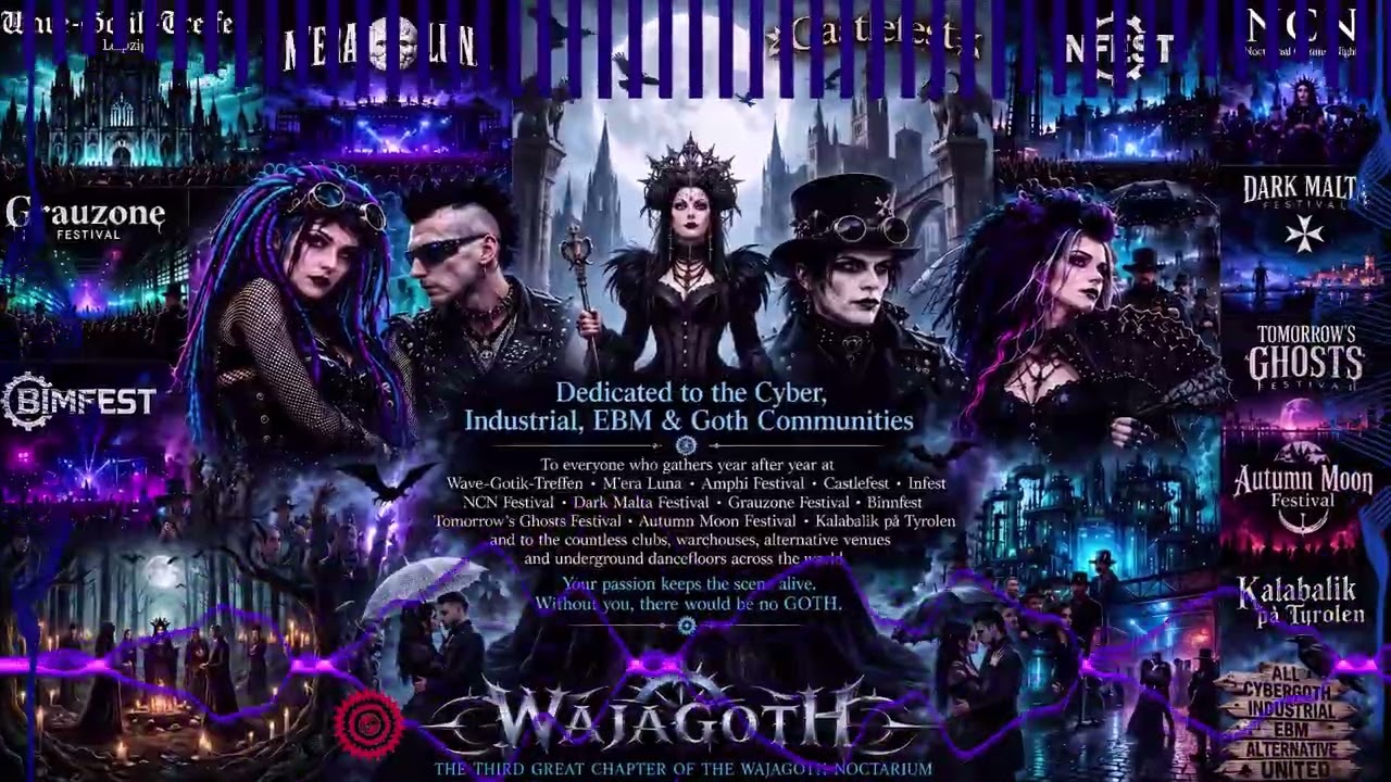 🦇 WAJAGOTH (The Third Great Chapter of the The WajaGoth Noctarium).Infest, NCNl,Dark Malta,Grauzone