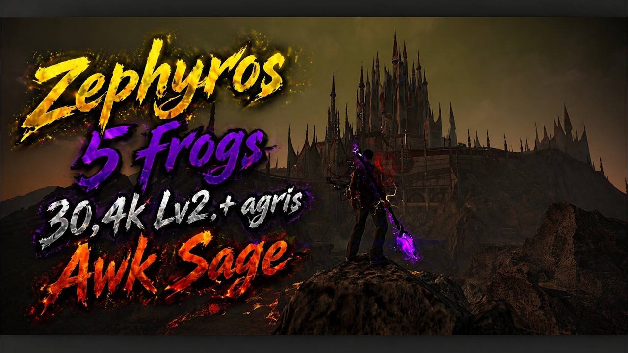 BDO. Awk Sage. Zephyros 30,4k Lv2 + agris 5 frogs