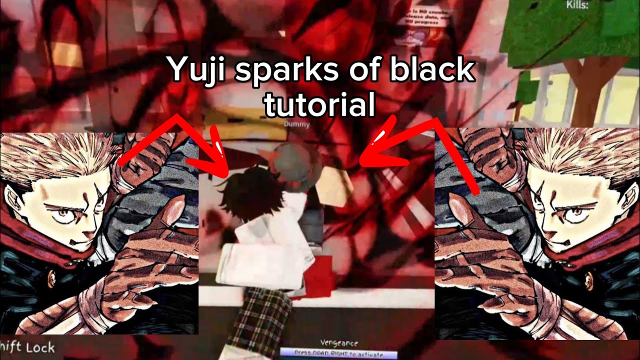 Yuji sparks of black tutorial (Jujustu Shenanigans) 