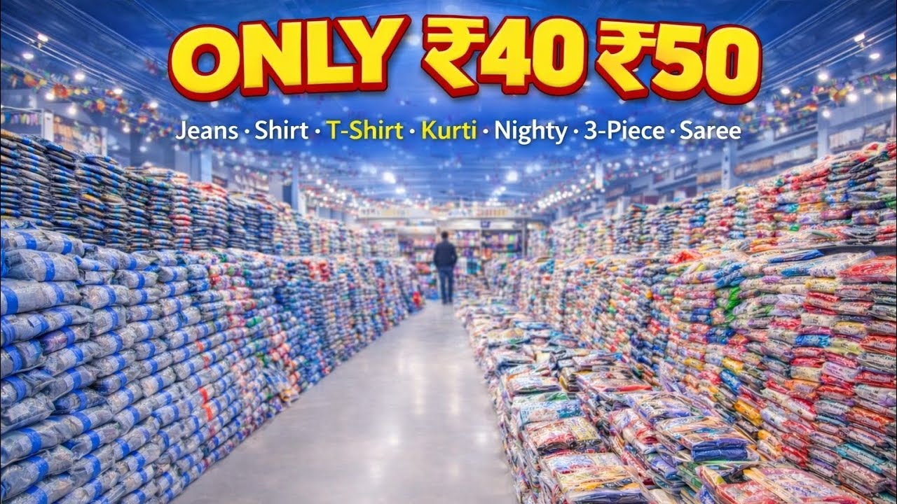 ₹40–₹50 Fresh Lot Wholesale | Direct Readymade Supplier | Biggest Garments Stock 2026