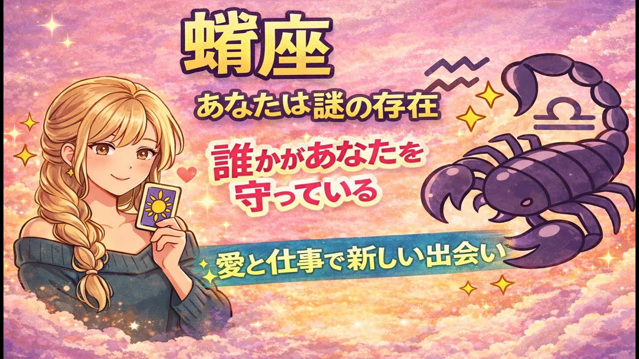 🦂✨蠍座✨🦂 運命が動き出す｜誰かがあなたを守っている💖 #蠍座