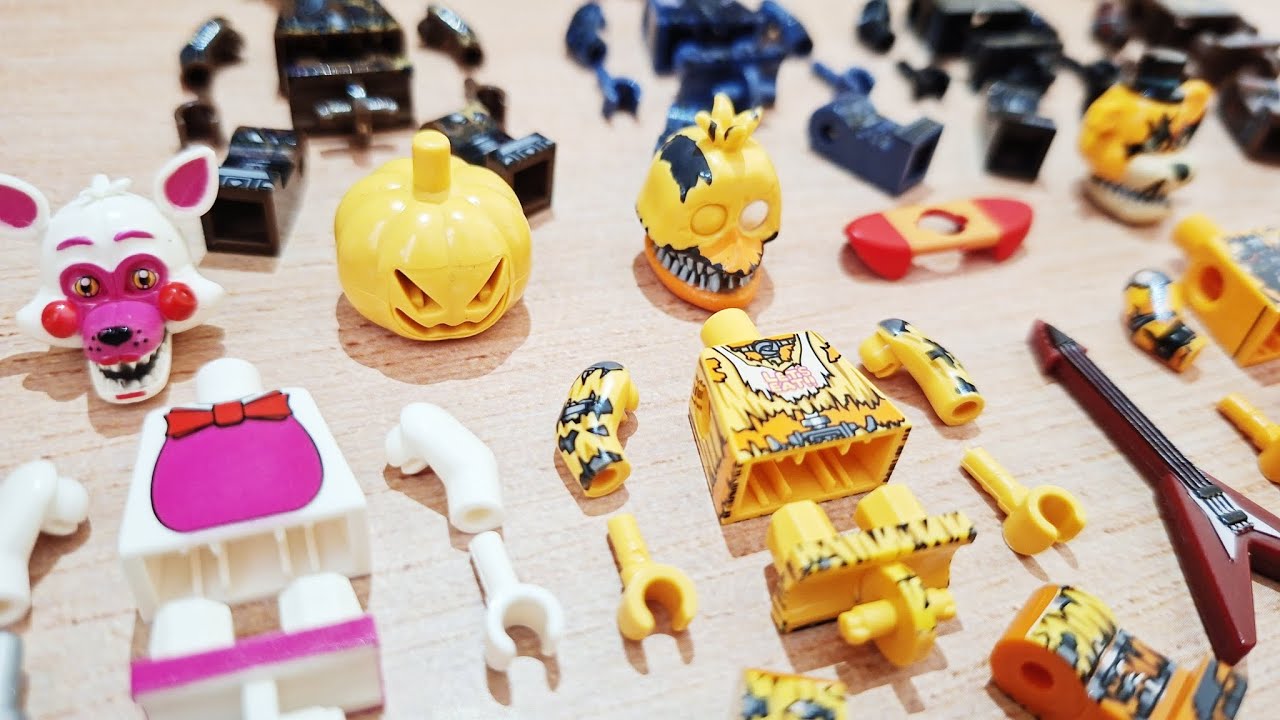 Lego FNAF Five Nights at Freddy | Jack O Chica, Springtrap Freddy, Funtime Foxy | неофициальный Lego