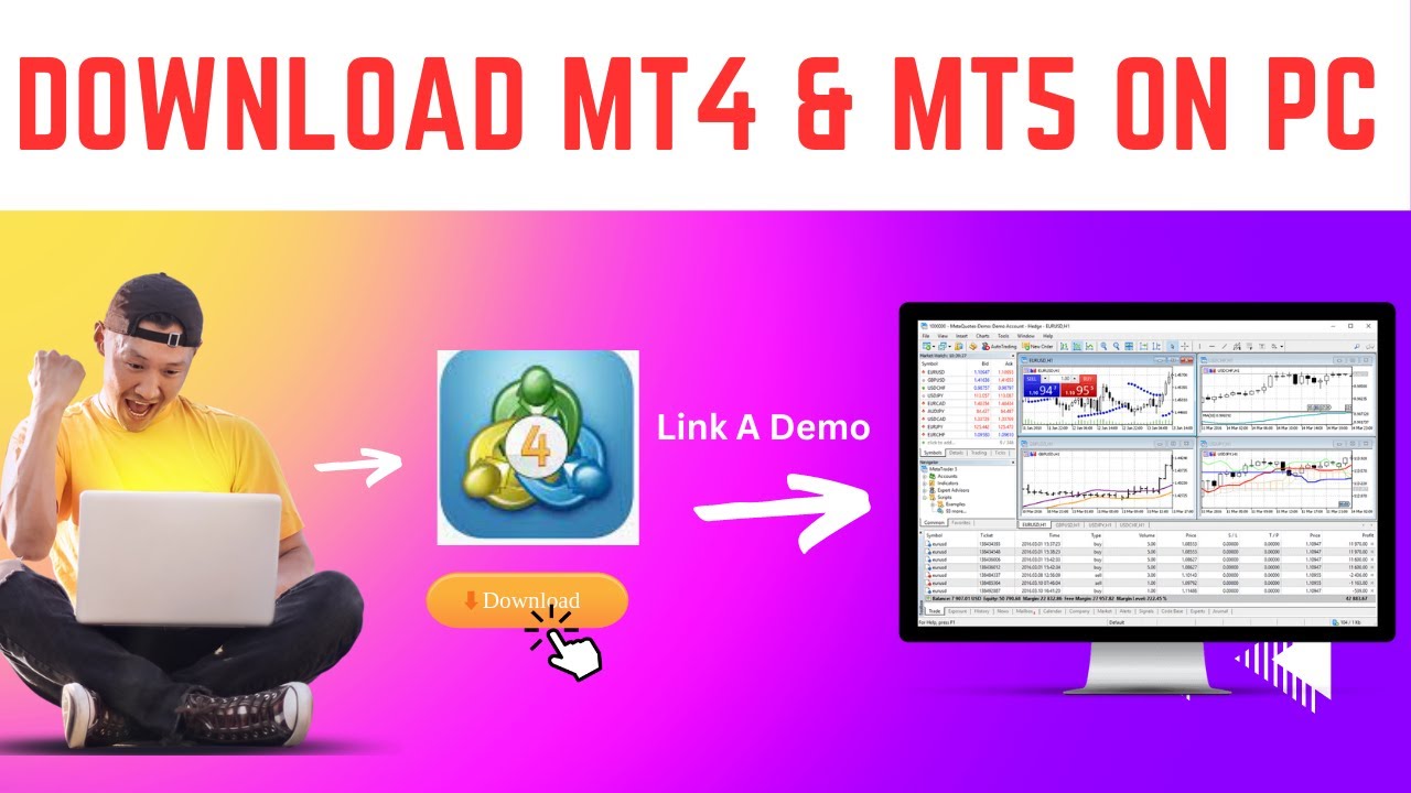 How to Download Metatrader 4 (MT4) on Laptop(PC) - Link A Demo Account| Download | Installation |