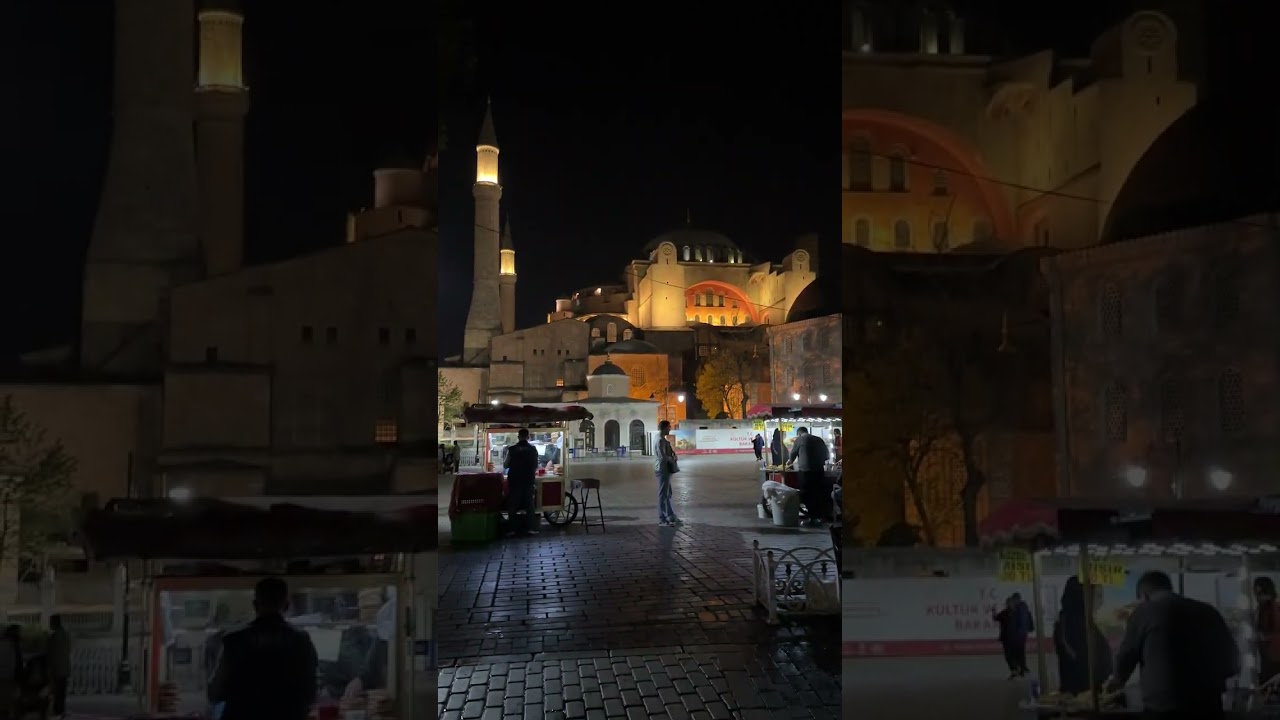 Ayasofya Cami ve Sultanahmet Cami Çifte Ezan (Yatsı)