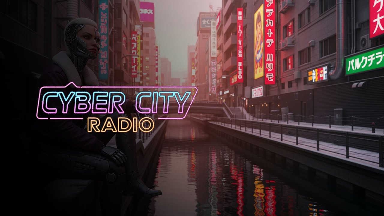 No Ads | Darksynth - Cyberspace Echoes of Nocturne - Cyber City Radio