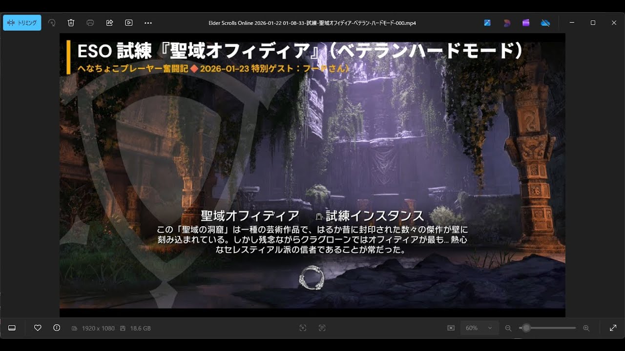 【ESO】へなちょこプレーヤー奮闘記🔶試練『聖域オフィディア』（ベテラン）🔶ボイスチャット🎧💬