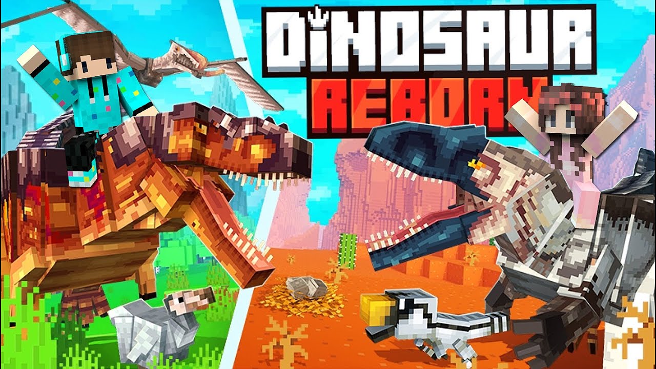 SURVIVAL ARK REBORN ‼️ Dunia Minecraft Jurasik Dengan Segalanya Yang Unik [#1]