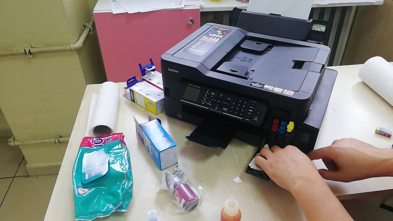 Brother mfc t910dw kartuş tankı dolumu.