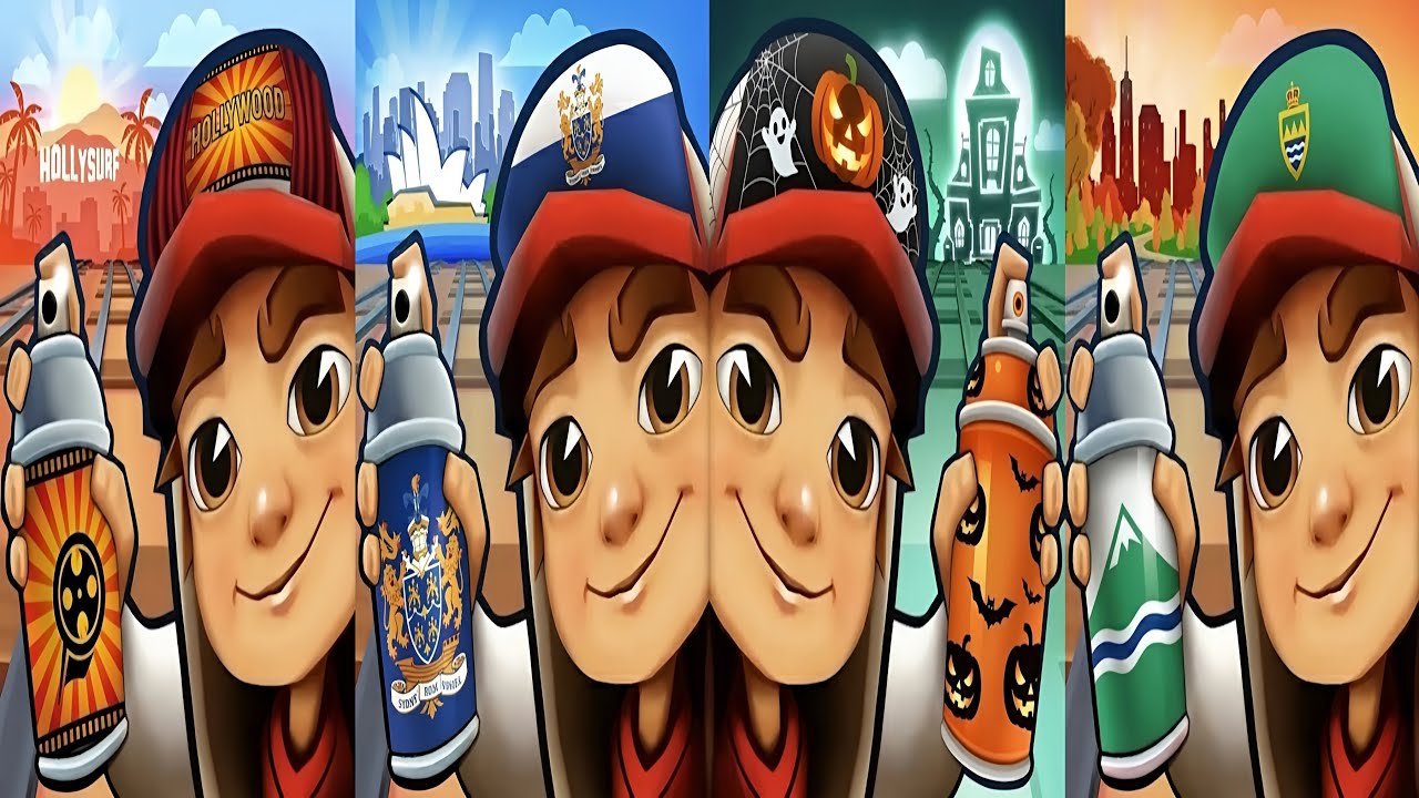 Subway Surfers : Vancouver 2024 🆚 Sydney 2024 🆚 Hollywood 2024 🆚 Haunted Hood 2024 