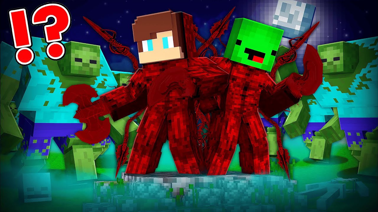 1000 Mutant Zombies vs CARNAGE SYMBIOTE in Minecraft - Maizen JJ and Mikey
