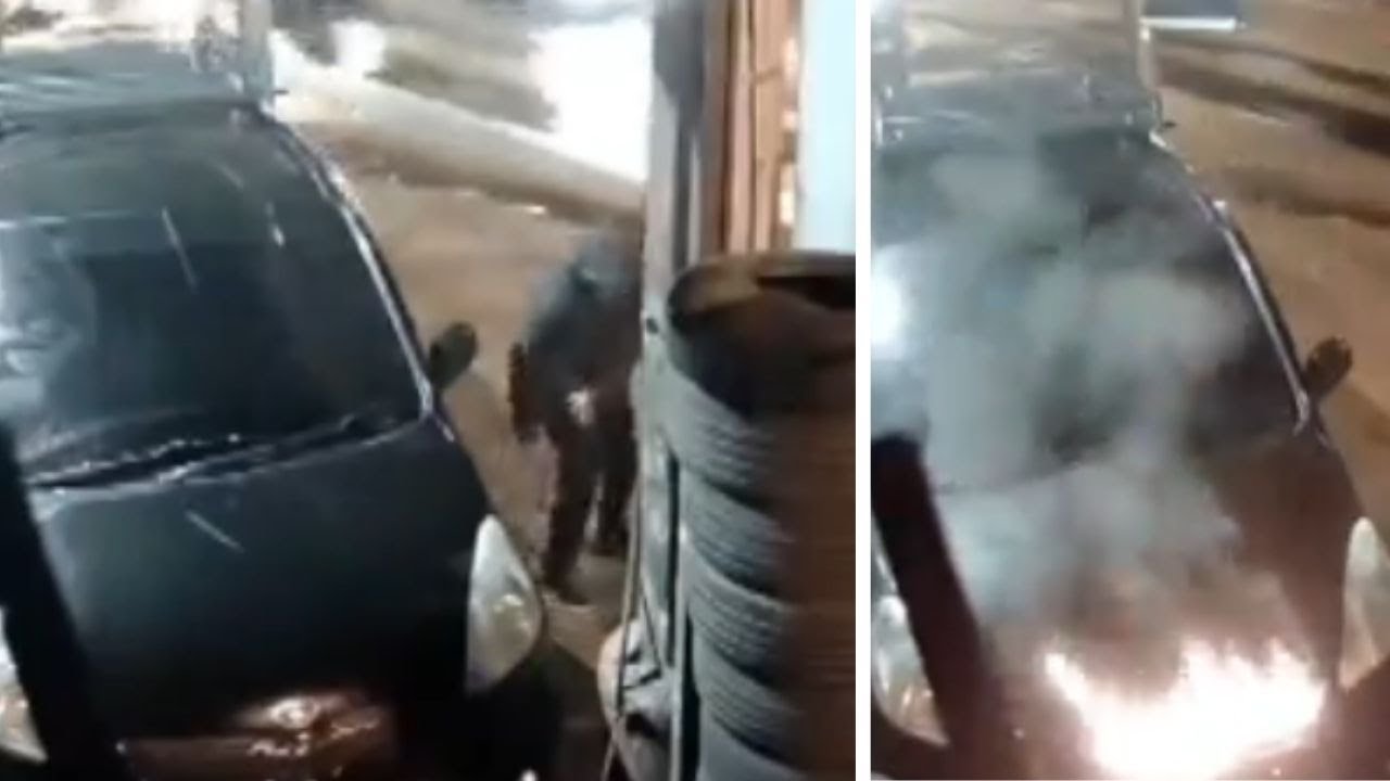 Pirómano incendió automóvil en Fdo de la Mora