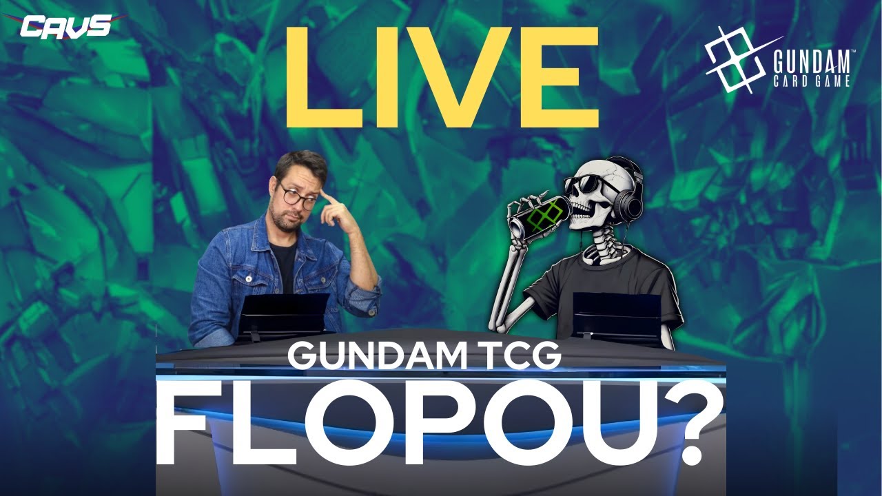 LIVE - GUNDAM CARD GAME FLOPOU?  TEMOS LIGA RIFTBOUND E CADE GUNDAM? Feat @CanaldoBeo