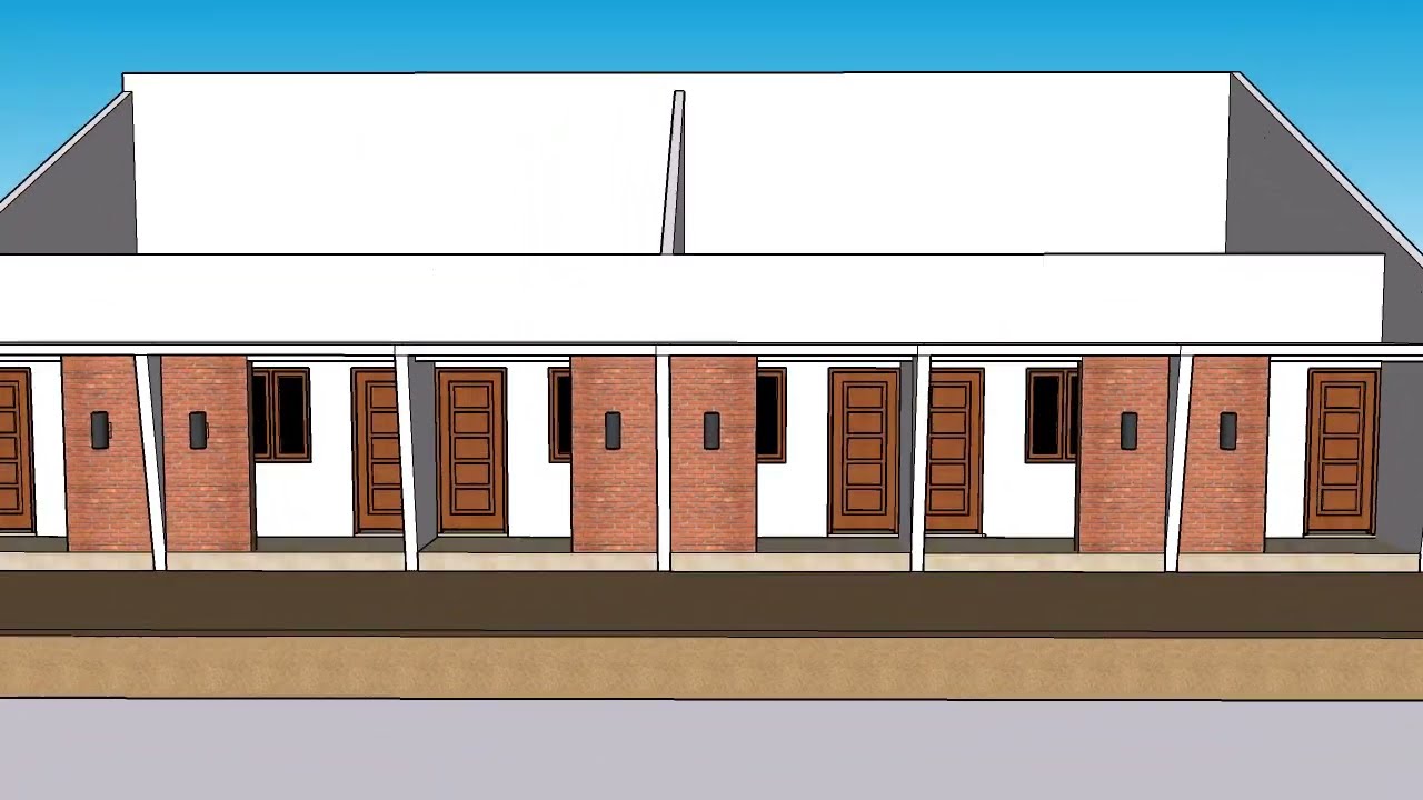 Desain kos kosan kamar mandi dalam (desain kosan 5 petak)