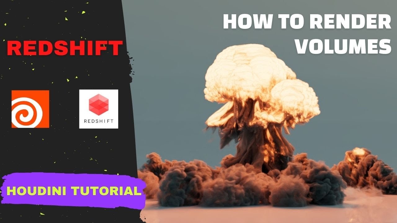 Redshift Volume Material, Houdini Beginner Tutorial