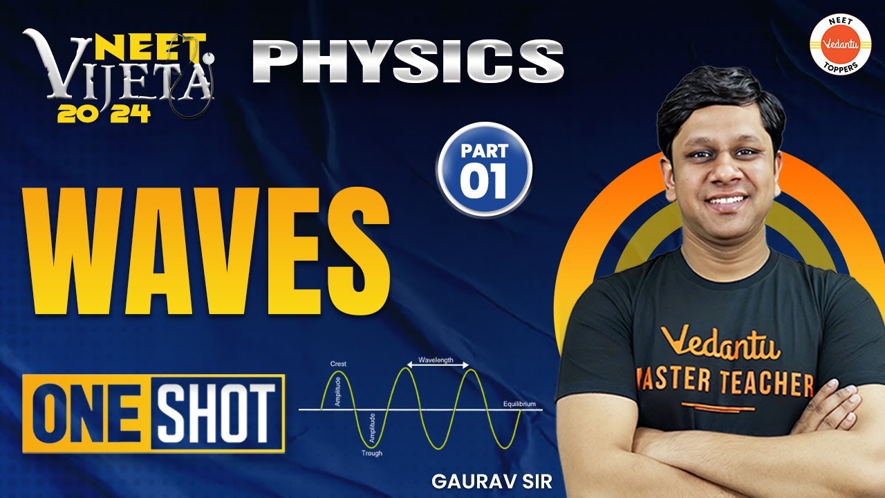 Waves In One Shot #Part1 | Class 11 | NEET 2024 Physics | Vijeta Batch #neetkijeet