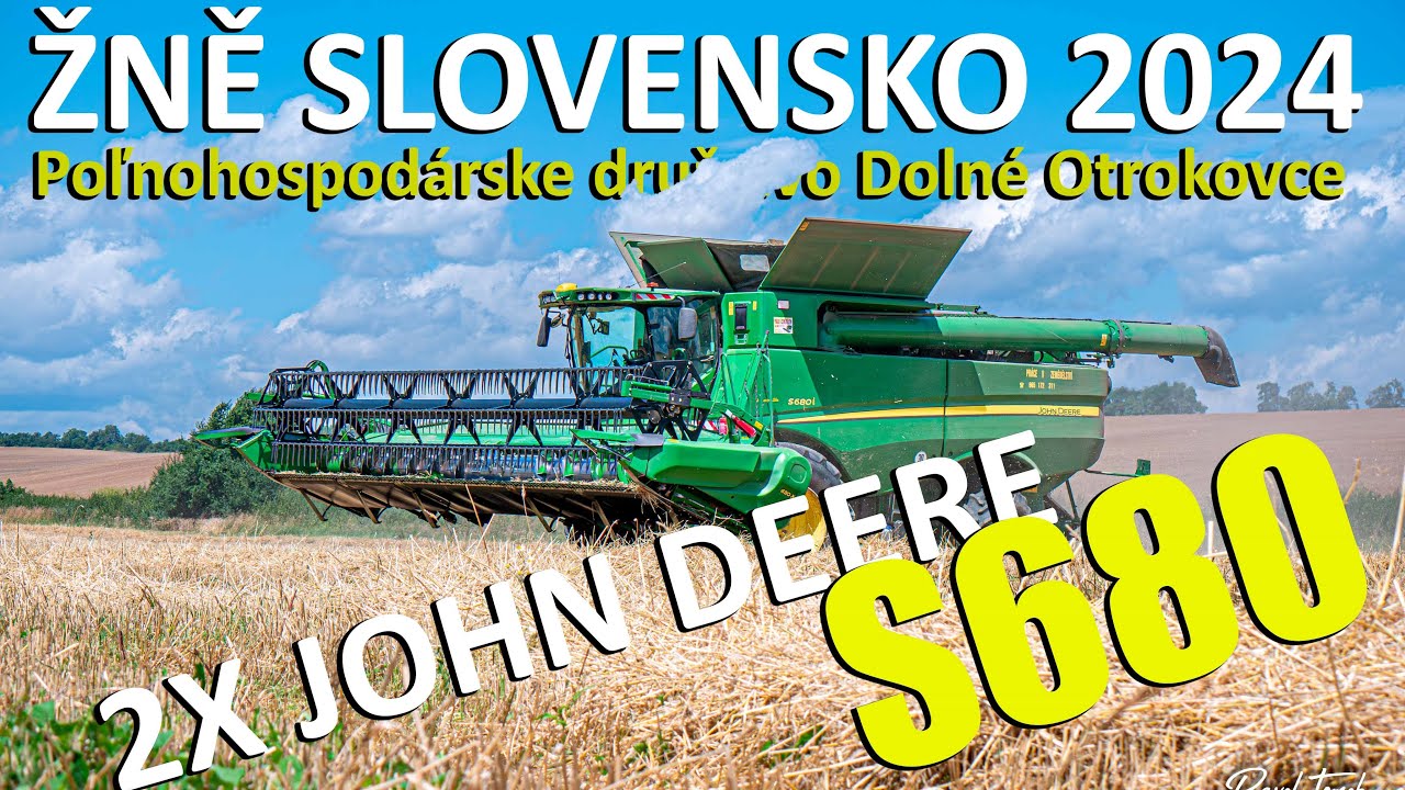 ŽNĚ SLOVENSKO 2024 | 2X 🦌💚 JOHN DEERE S680i & S680 Hill-Master | John Deere 5100R