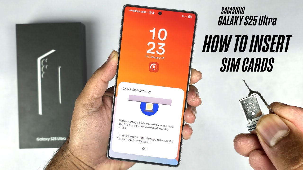 Samsung S25 Ultra: How to insert SIM cards!