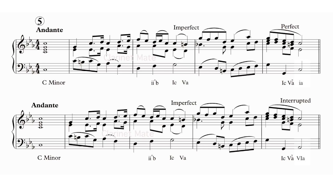 Perfect VS. Interrupted Cadence: 5 examples + 10 exercises! (ABRSM Aural Grade 7 & 8)
