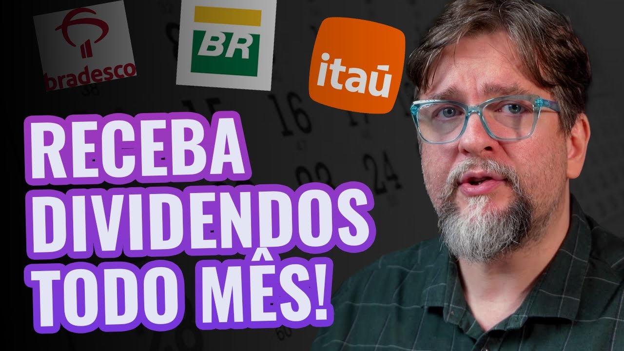 COMO RECEBER DIVIDENDOS MENSAIS COM UMA CARTEIRA DE AÇÕES |  PASSO A PASSO!