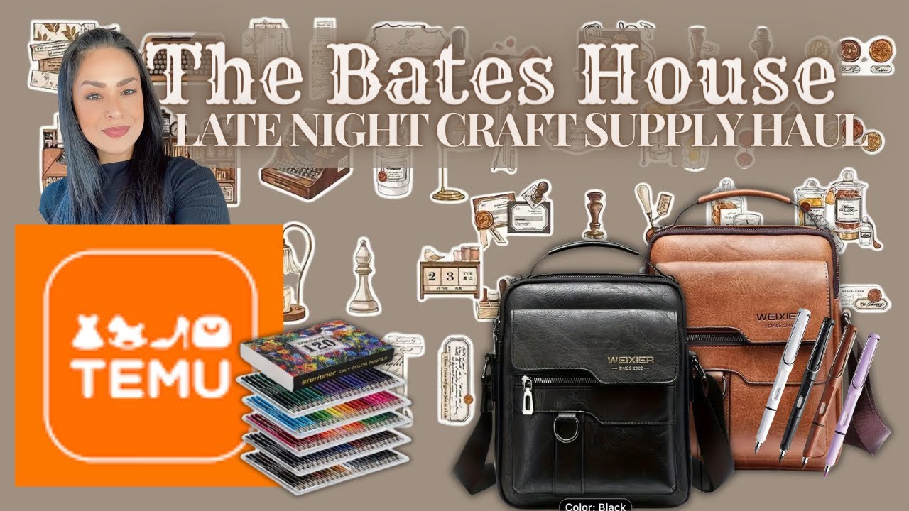#temu @temu #craftsupplies #haul June 2024 #vintage style #stickers & more!