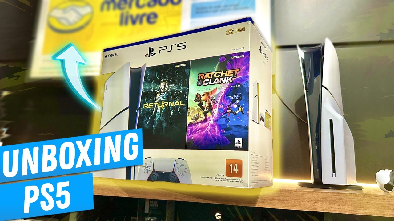 UNBOXING PS5 Slim da BLACKFRIDAY 2025 do MERCADO LIVRE