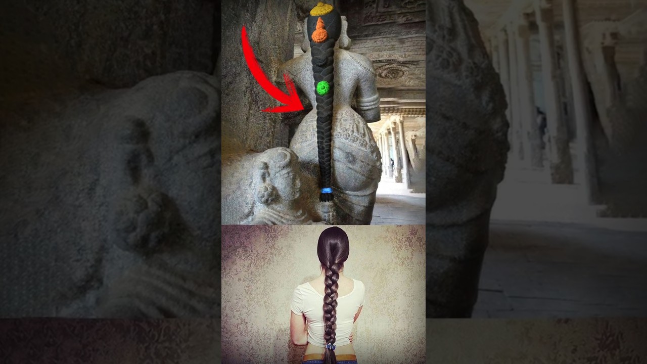 How is it possible?🤯😳 #shorts #hair #women #ancient #carving #hindu #history #statue #india #temple