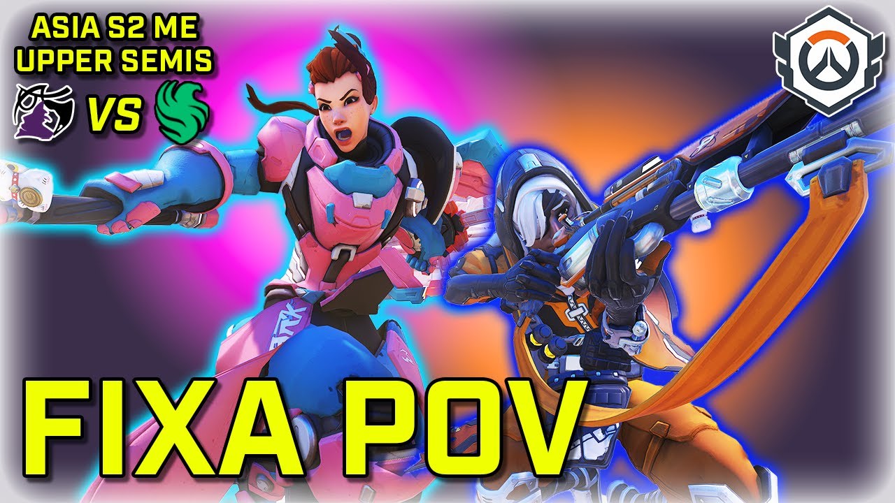 [FiXa POV] INCREDIBLE Pro Brigitte Gameplay | Poker Face vs Team Falcons | OWCS ASIA LAN