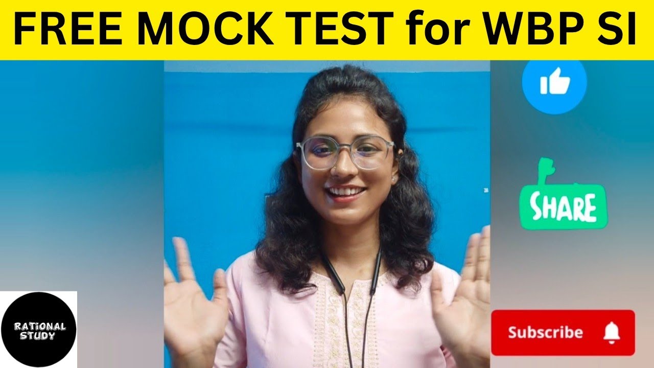 FREE MOCK TEST for WBP SI & Lady SI // Mock Test for WBP