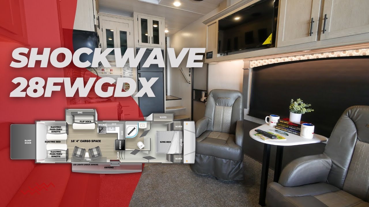 Tour the 2023 Shockwave 28FWGDX Toy Hauler