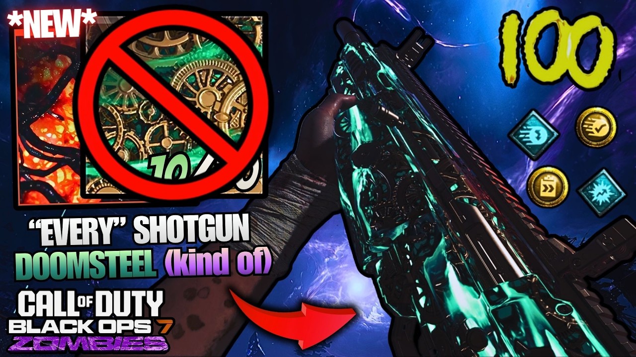 Unlocking DOOMSTEEL on *EVERY SINGLE SHOTGUN* in 1 Game! (bugged)