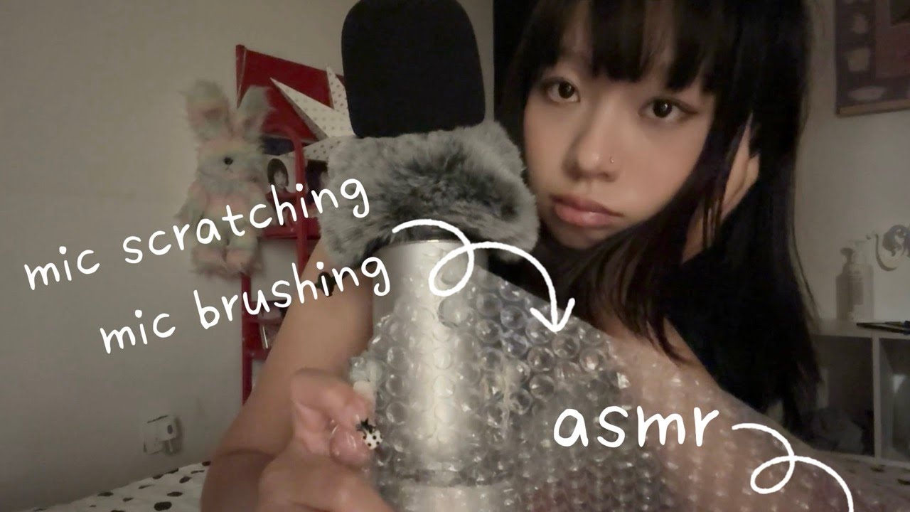 ASMR Cozy Mic Triggers (mic scratching, mic brushing, soft spoken, rubbing, pumping)