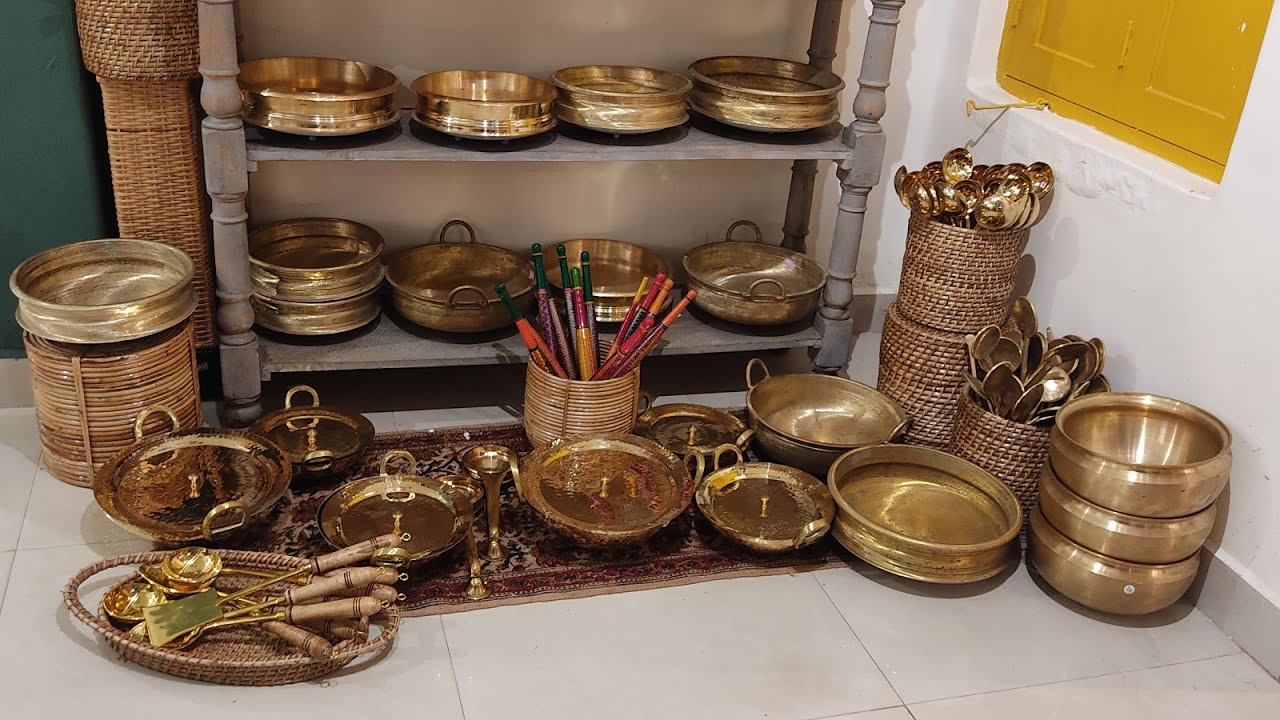 zishta Traditional  Essential Cookware Collections Cast Iron Brass Coopot Serving Vessels Kallchatti