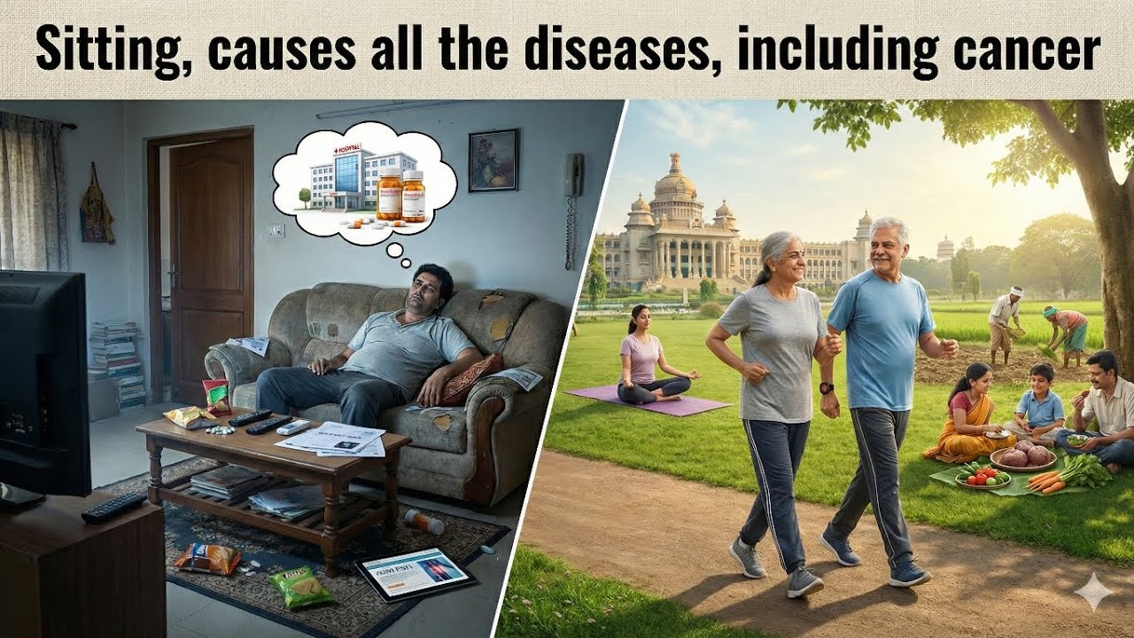 SITTING CAUSES ALL THE DISEASES, INCLUDING CANCERS