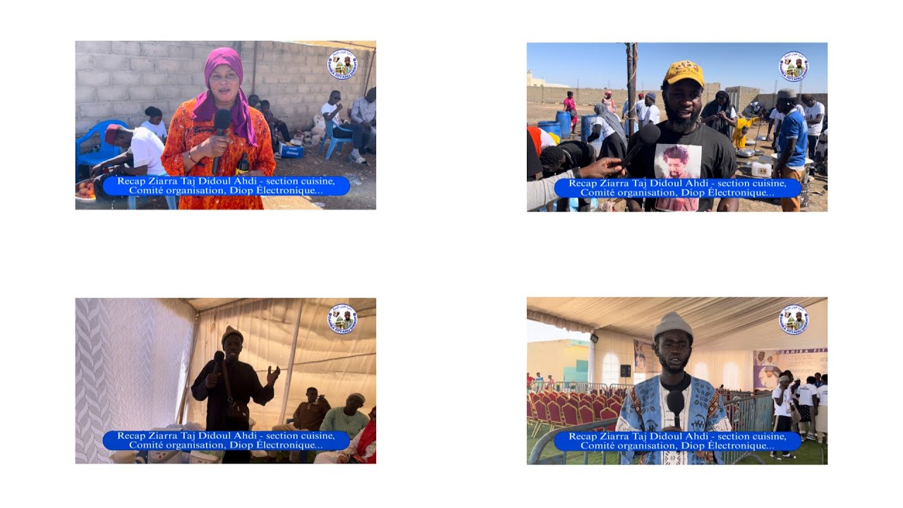 Recap Ziarra Taj Didoul Ahdi 2025 : Section Cuisine, Comité d’organisation, Diop Electronique… 