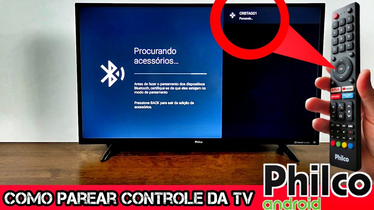 COMO PAREAR CONTROLE REMOTO NA TV PHILCO ANDROID POR BLUETOOTH
