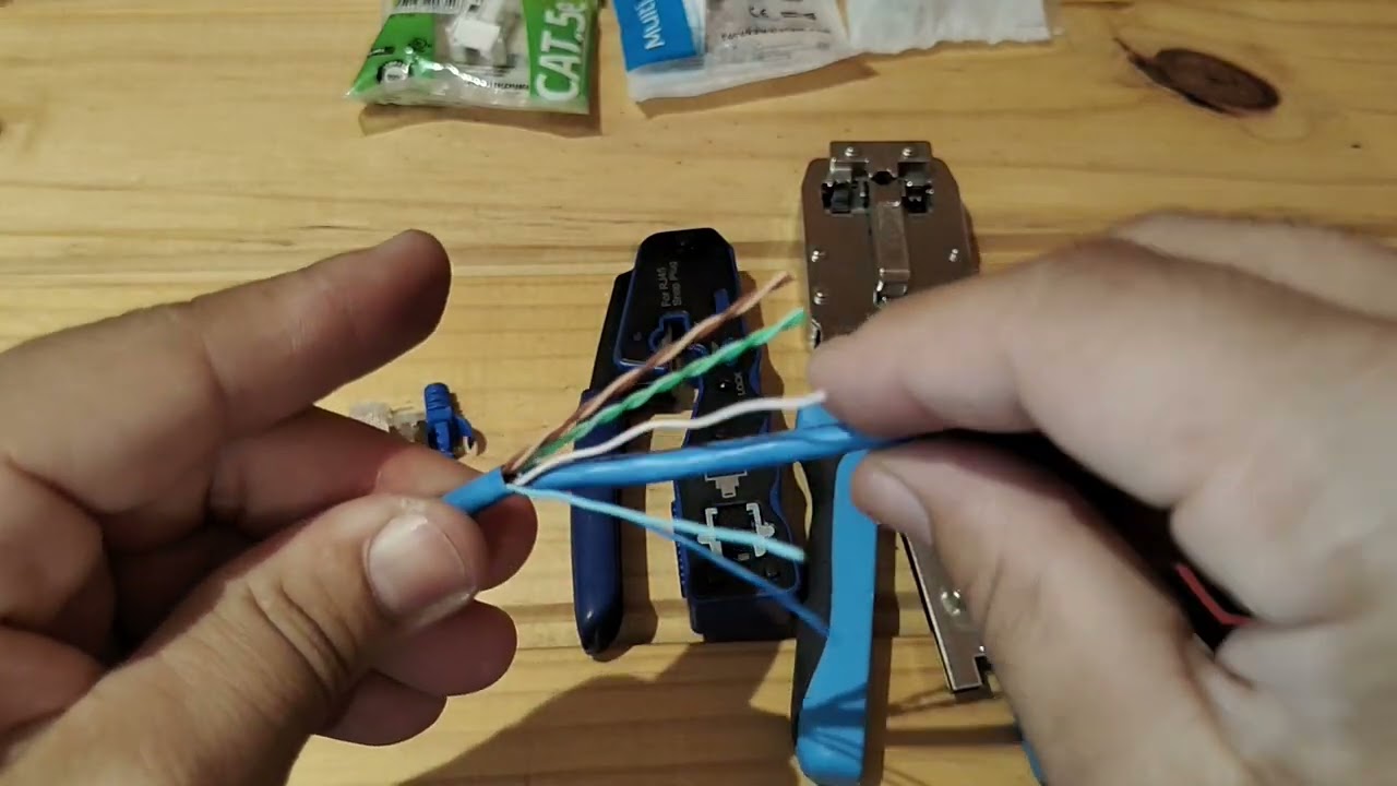 Como fazer um conector Rj45, dicas e macetes. 