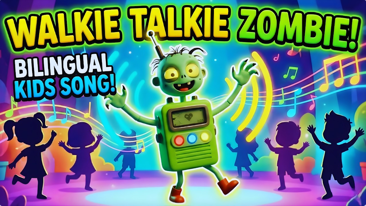 ZOMBIE WALKIE TALKIE! 🧟‍♂️📻 Canción Divertida para Niños 🕺 Bilingual Kids Song! Infant Star ✨