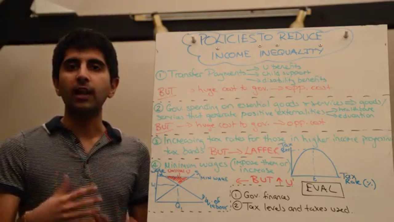 Policies to Redistribute Income with Evaluation