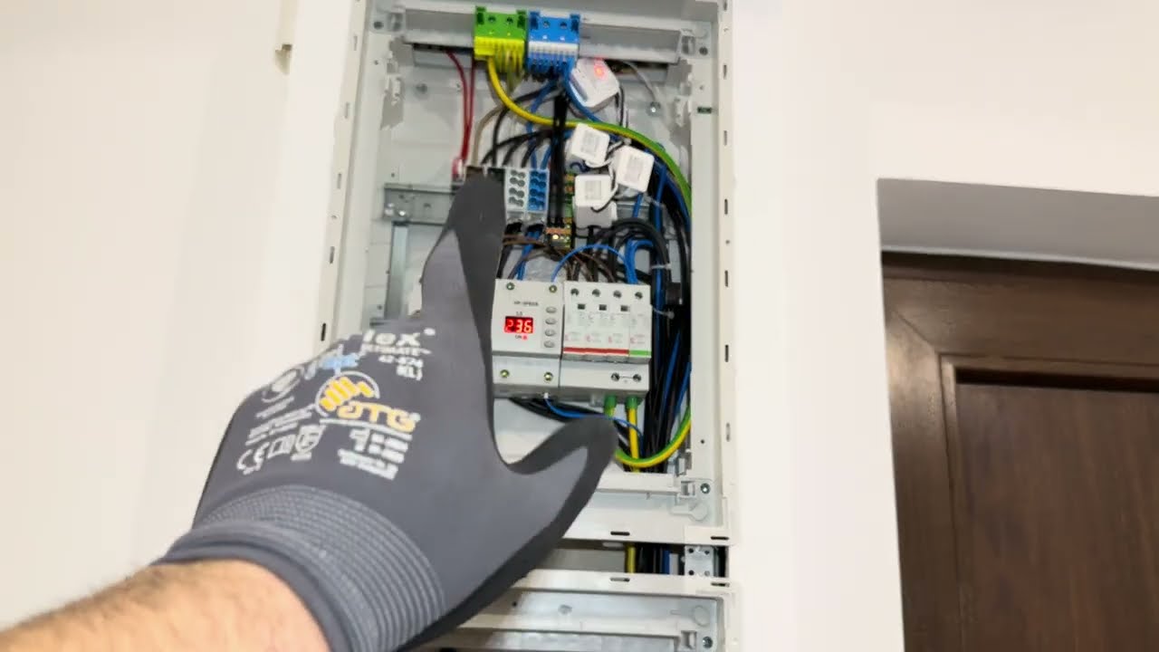 Tablou electric incastrat in perete de rigips