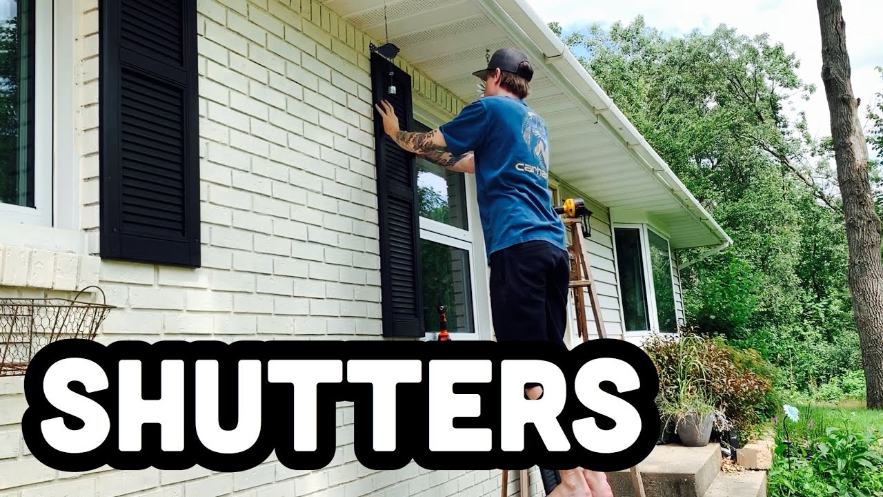 Installing Window Shutters on Brick or Stone House