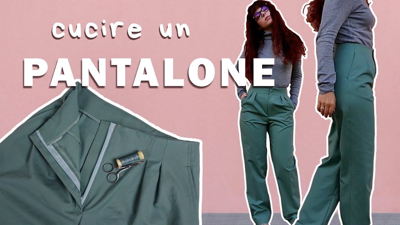 COME CUCIRE UN PANTALONE con zip e tasche - tutorial dettagliato | Sara Armellin