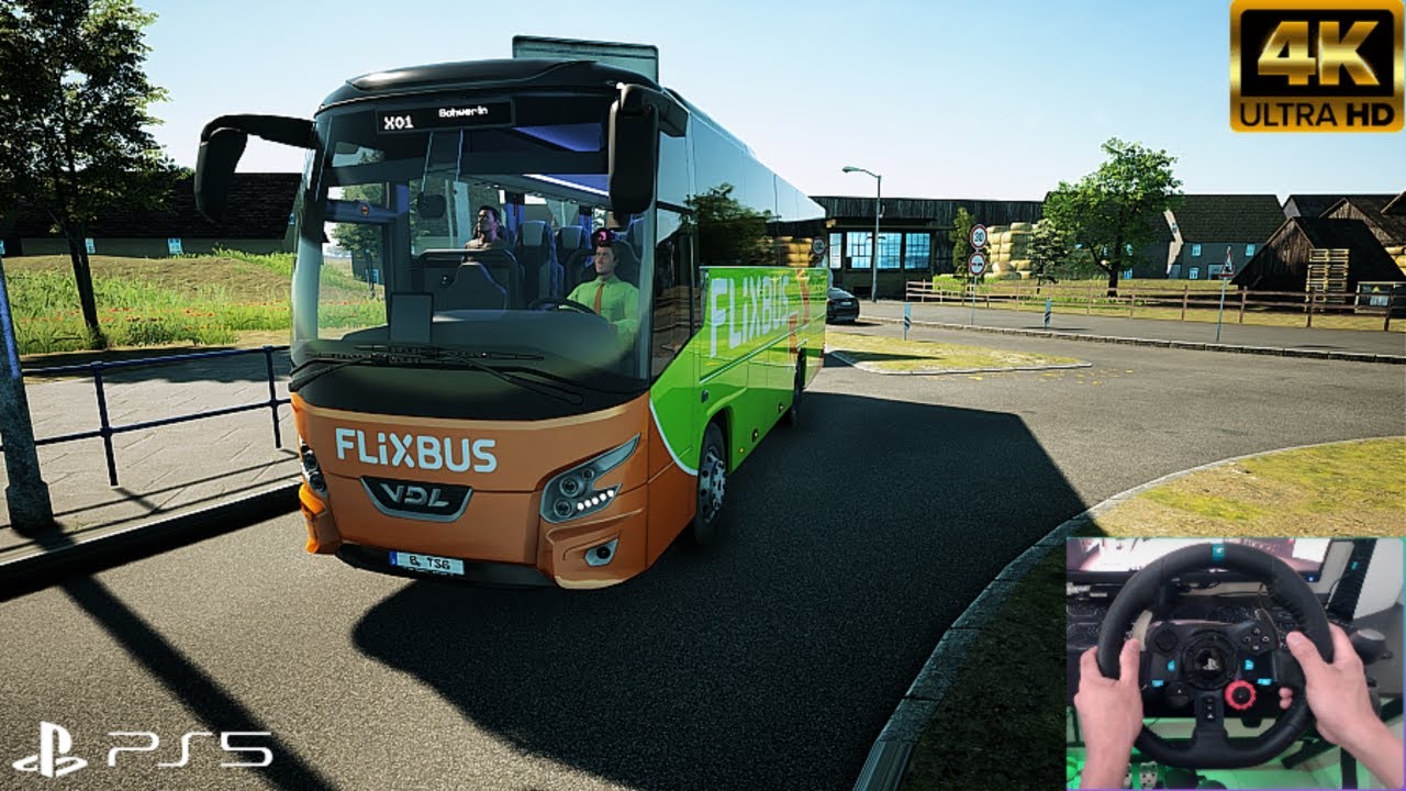 Fernbus Simulator PS5 | Realistic VDL Coach Bus Driving | Steering Wheel | Relaxing Journey